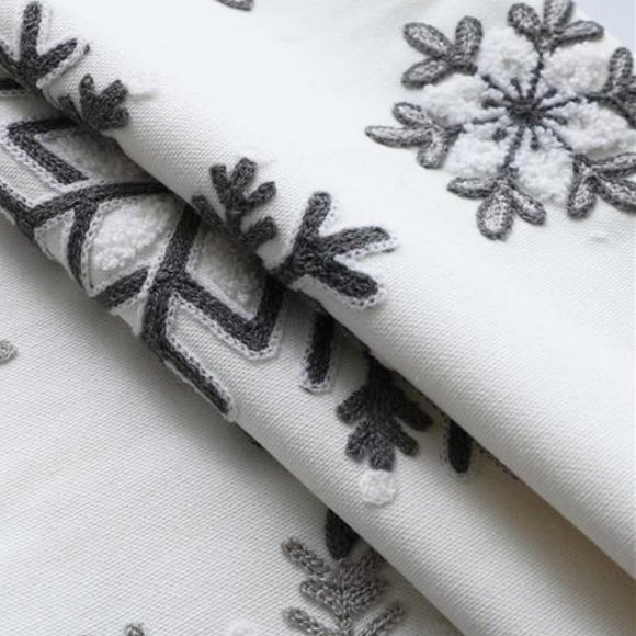 Snowflake Christmas Pillow Covers Set Decorative Case Accent Holiday Xmas Decor - Picture 5 of 10